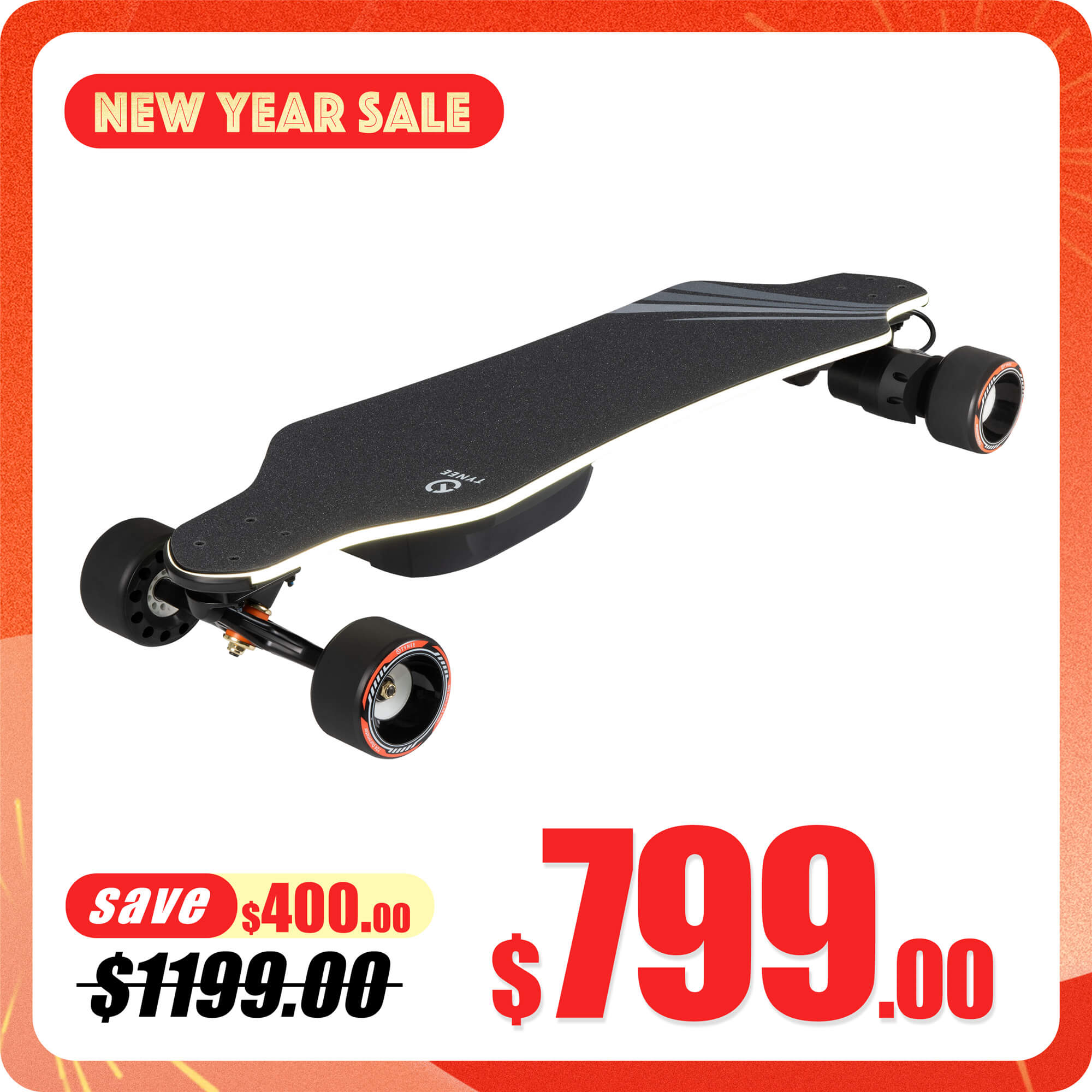 Tynee Ultra X Pro Best Comfortable Electric Skateboard & Longboard