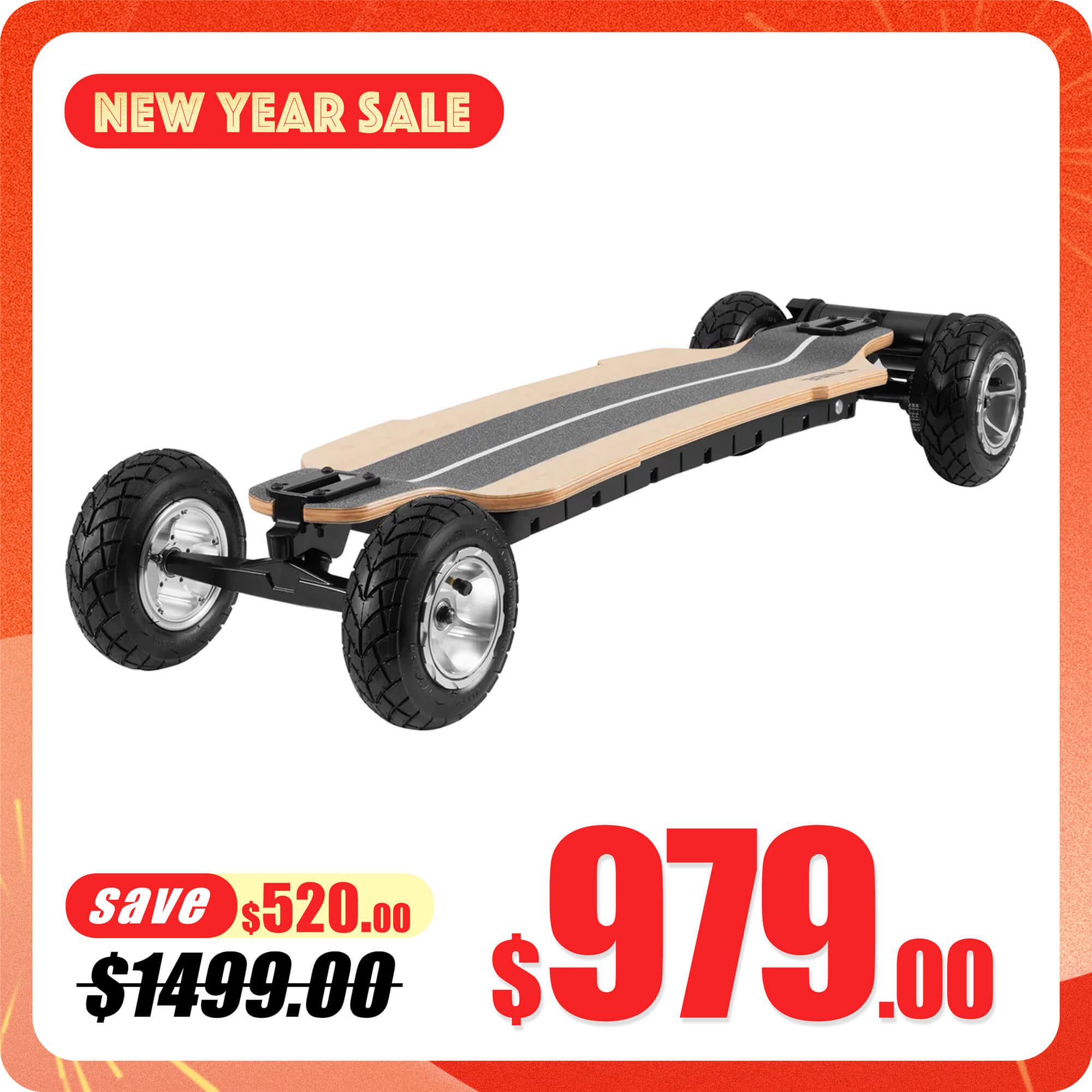 Tynee Board Explorer Flexible Deck Off Road All Terrain Electric Skateboard & Longboard